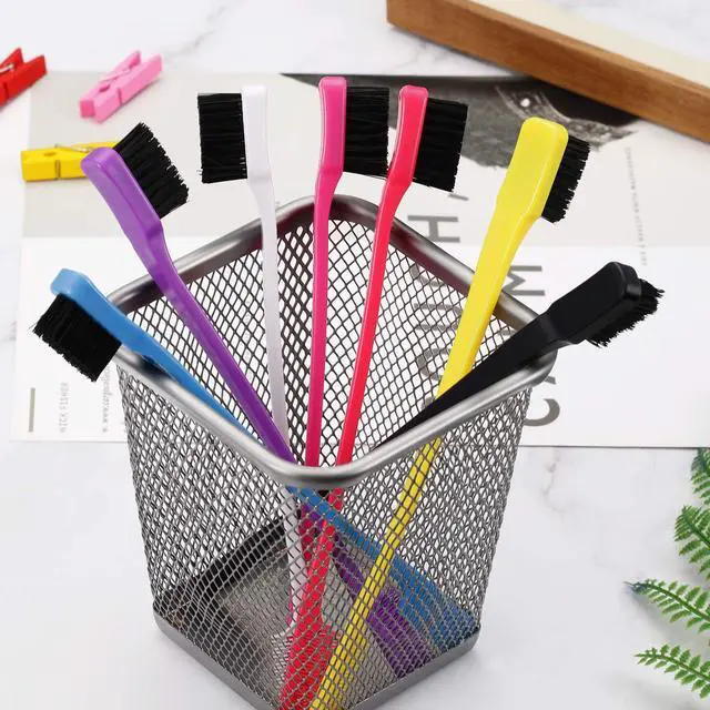 Alt view image 4 of 7 - 14 Pcs Hair Edge Brush Bulk Double Sided Edge Control Eyebrow Brush Black Hair Comb Smooth Grooming for Women, 7 Colors