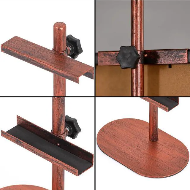 Alt view image 5 of 7 - Adjustable Easel Stands for Display, Tabletop Easel Stand for Picture Frames up to 28", Antique Heavy Duty Sign Stand for Art Paintings Photos, Picture Easel with Base for Home Office Galleries