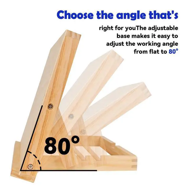 Alt view image 3 of 7 - Easel for Painting Tabletop Table Easel 13 4/5 by 11 2/5 in