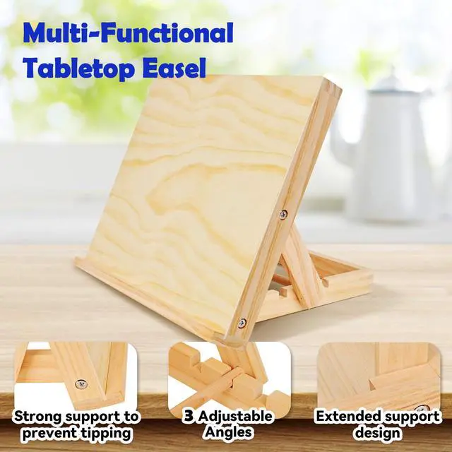 Alt view image 5 of 7 - Easel for Painting Tabletop Table Easel 13 4/5 by 11 2/5 in
