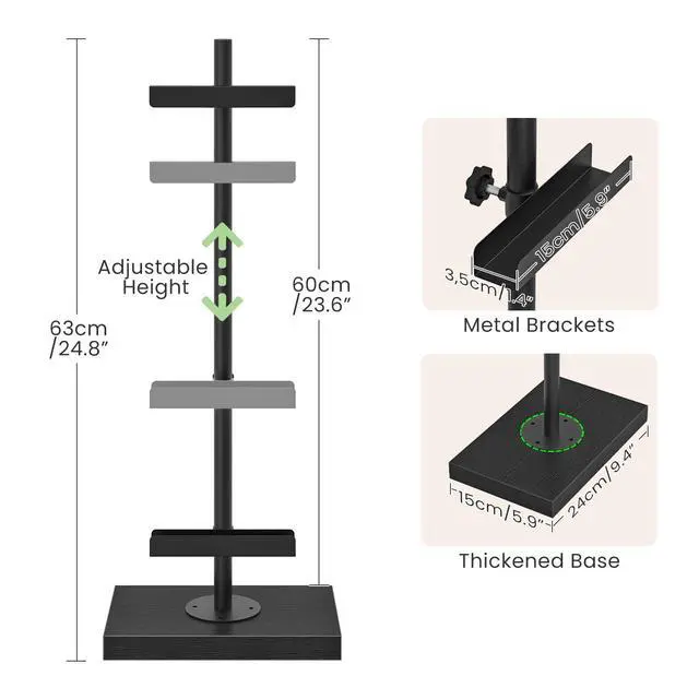 Alt view image 7 of 7 - Adjustable Tabletop Easel Stand up to 24", Stable Metal Picture Frame Stand for Display Artwork, Photo, Signs, 9.4" x 5.9" Table Top Easel for Office, Living Room, Bedroom, Black TCJ24BB