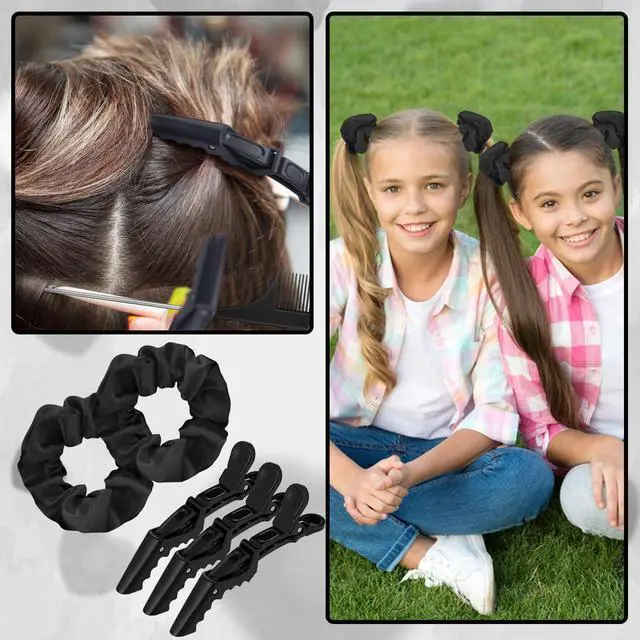 Alt view image 6 of 7 - 15 Pcs Slick Back Hair Brush Set, Bristle Comb with Spray Bottle,Hair Clip,Edge Brush for Women, Men (Black)