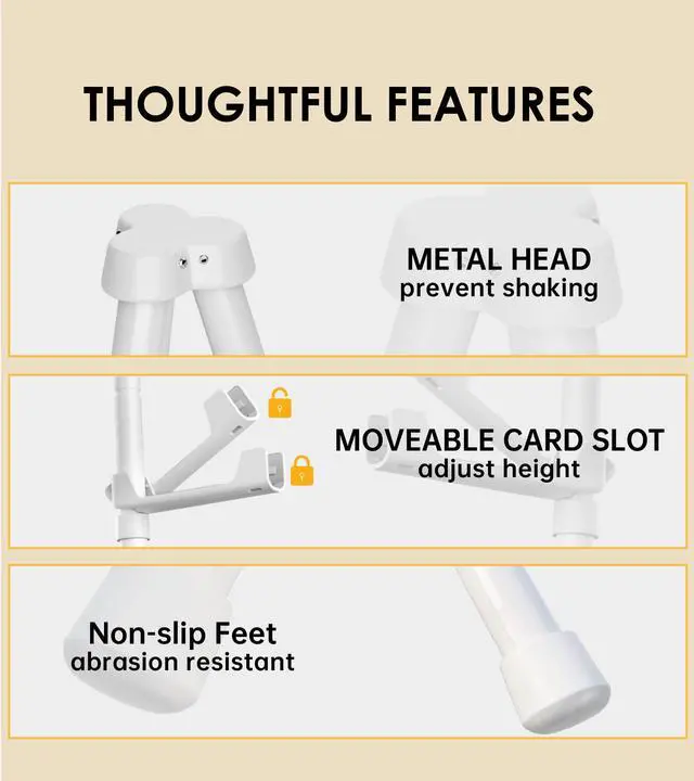 Alt view image 3 of 7 - Display Easel Stand for Sign, Lightweight Tripod with Bag, Portable Adjustable Artist Easels for Outdoor Painting Posters/Canvas/Wedding, 1PC White