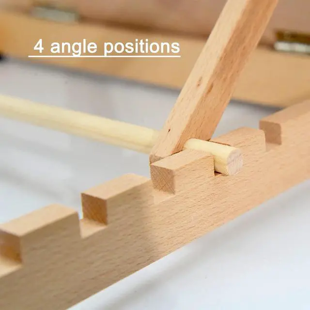 Alt view image 7 of 7 - A3 Extra Large Adjustable Tabletop Painting Easel, 16.5 inch by 12.6 inch, Drawing and Sketching Board, Book Holder, Book Stands, Tilt Height Adjustable, Portable Easel Stand