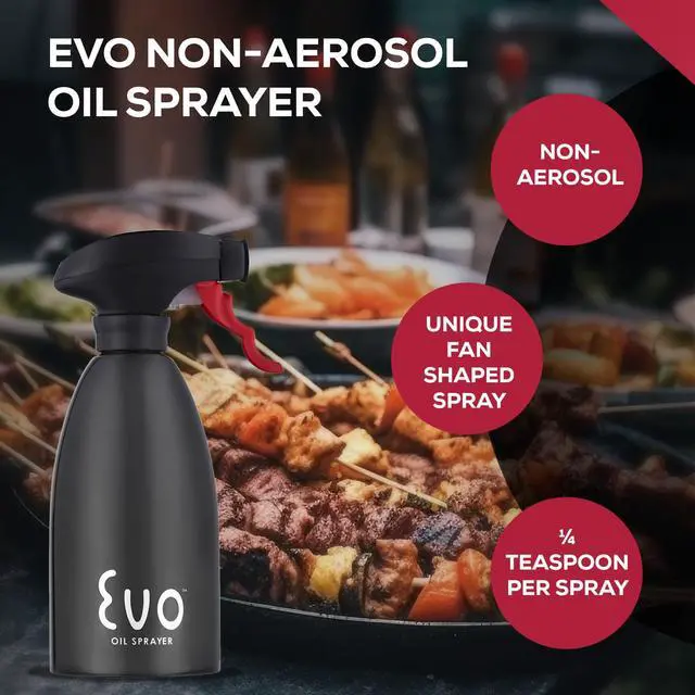 Alt view image 3 of 7 - 18/8 Stainless Steel, Non-Aerosol for Olive, Cooking Oils, and Vinegars, Black, 16-Ounce Capacity