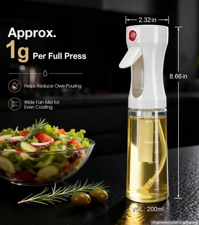Alt view image 2 of 7 - Oil Sprayer for Cooking, Olive Oil Sprayer, Approx. 1g Per Press (1)