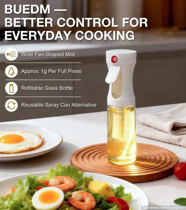 Alt view image 7 of 7 - Oil Sprayer for Cooking, Olive Oil Sprayer, Approx. 1g Per Press (1)