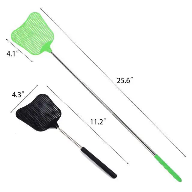 Alt view image 3 of 7 - Fly Swatter, Elescopic Fly Swatters, FlySwatter for Indoor Outdoor Classroom with Stainless Steel Handle 1PCS