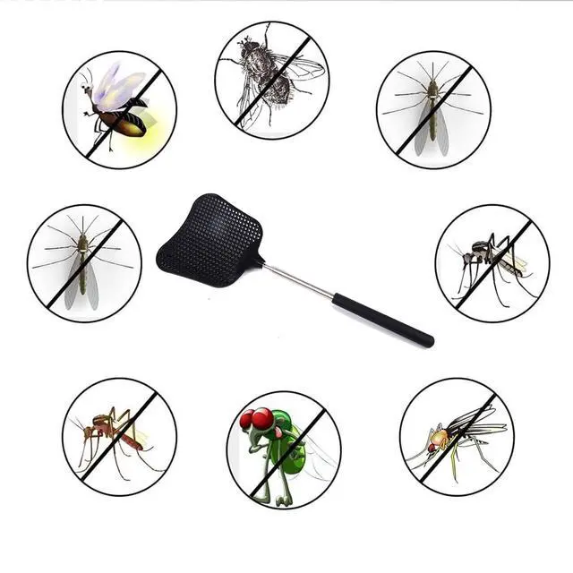 Alt view image 6 of 7 - Fly Swatter, Elescopic Fly Swatters, FlySwatter for Indoor Outdoor Classroom with Stainless Steel Handle 1PCS