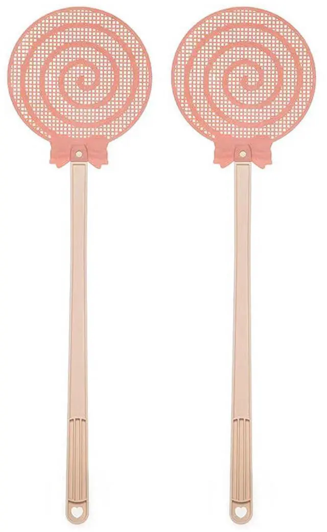 Main image of Fly Swatter, Fly Swatter for Indoors, FlySwatter, Fly Swatters Pink 2PCS