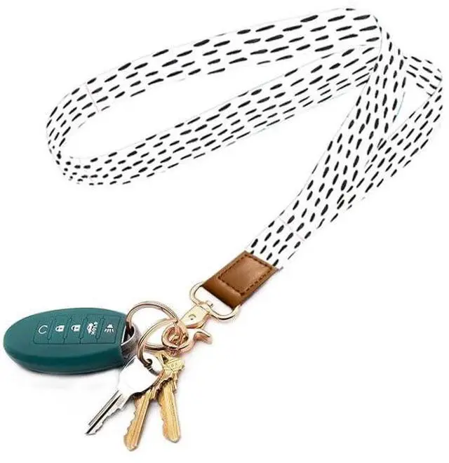 Alt view image 5 of 5 - Lanyards for Keys, Durable Keychain Long Lanyard for Women Men, Cute Neck Lanyard for ID Badges Holder, Wallets, key Cute Polka Lines