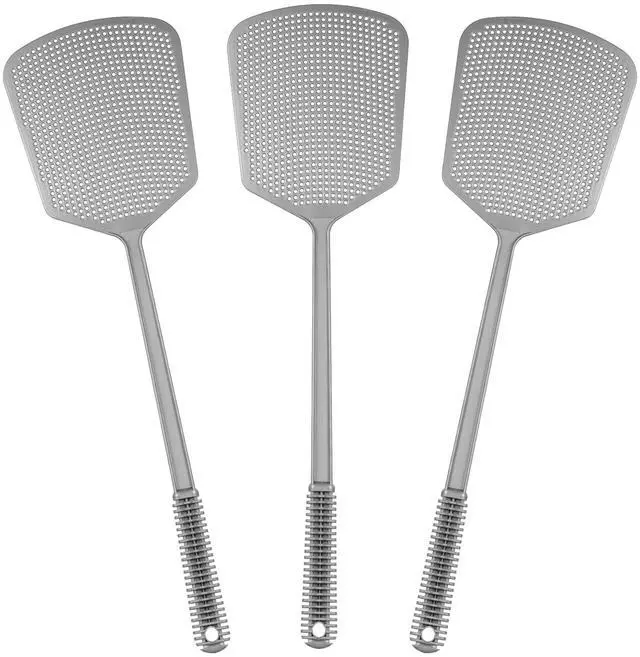 Main image of Fly Swatter Plastic Fly Swat 3PCS Manual Flyswatter Long Handle Racket for Indoor Outdoor