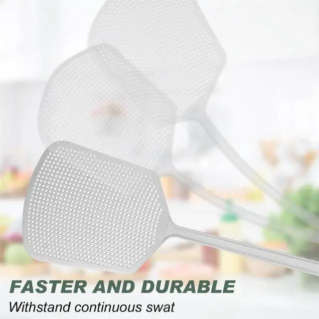 Alt view image 3 of 7 - Fly Swatter Plastic Fly Swat 3PCS Manual Flyswatter Long Handle Racket for Indoor Outdoor