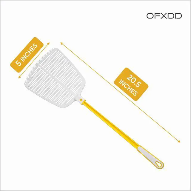 Alt view image 5 of 5 - Fly Swatter for Indoors - Heavy Duty 20 Inch Fly Swatters Multi Pack - Long Manual Flyswatter Set of 3, Large Plastic Fly Swatters for Home, Kitchen & Patio