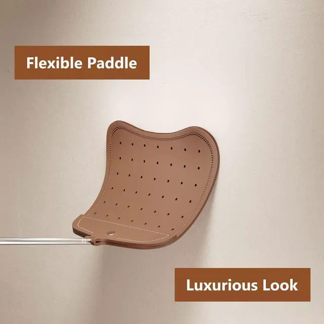 Alt view image 3 of 7 - Leather Fly Swatter, Telescopic Fly Swatters, Extendable Flyswatters