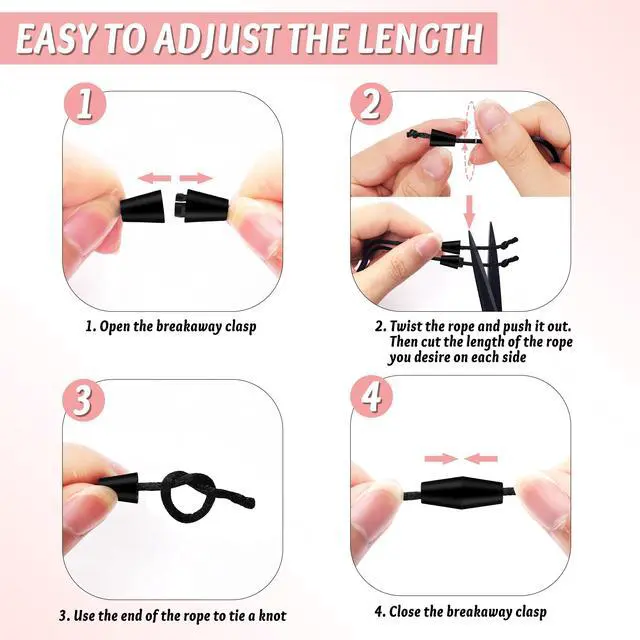 Alt view image 4 of 7 - Retractable Lanyards for ID Badges and Keys, Cute Silicone Beaded Breakaway Teacher Lanyard with ID Holder for Women, Nurses, Office, School