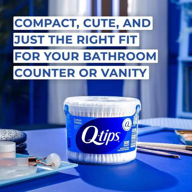 Alt view image 5 of 7 - Cotton Swabs 300 Count Vanity Tub + Super Jumbo Cotton Balls 100 Count for Home, First Aid and Beauty, Natural