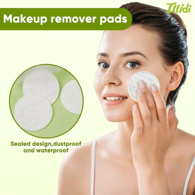 Alt view image 7 of 7 - Boxed 300-Count Embossed Cotton Rounds 3 Unique Patterns, Lint-Free, Dual-Sided, Soft & Durable, Ideal for Makeup Removal, Skincare, Nail Polish, and Baby Care