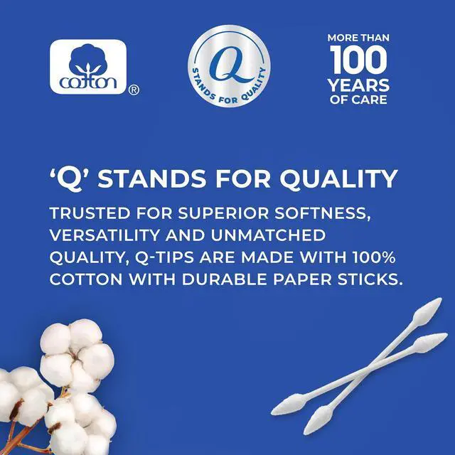 Alt view image 7 of 7 - Cotton Swabs, Precision Tips, 170 Count + 30 Count Travel-Size Pack Household Essentials, Beauty & Personal Care