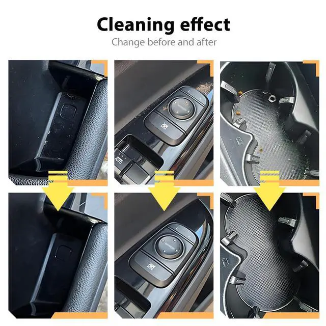 Alt view image 4 of 6 - Car Cleaning Gel, Reusable Vehicle Air Vent Crevice Detailing Putty, Automotive Interior Detail Slime Cleaner Removal Tool Kit Accessories, Universal for SUV, Sedan, Truck (Yellow)