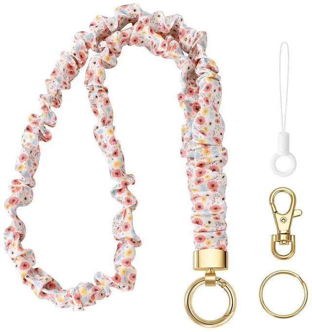 Main image of Stretchy Lanyard for ID Badges,Teacher Lanyard for Keys, Cute Neck Lanyard for Women (Little Daisy)
