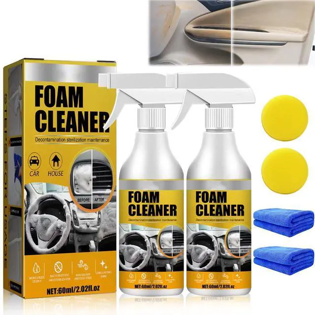 Main image of Multi-Purpose Foam Cleaner,Car Interior Foam Refinisher Cleaner,All Around Master Foam Cleaner, Foam Cleaner All Purpose for Car, Interior (2pcs)
