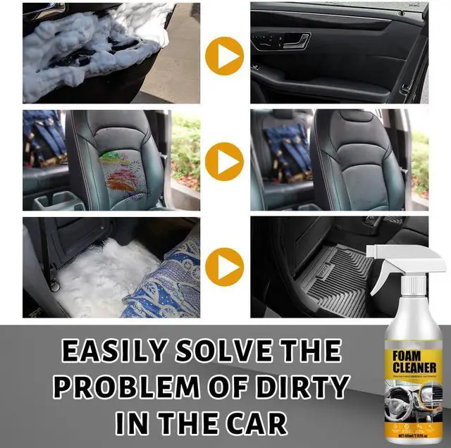 Alt view image 6 of 7 - Multi-Purpose Foam Cleaner,Car Interior Foam Refinisher Cleaner,All Around Master Foam Cleaner, Foam Cleaner All Purpose for Car, Interior (2pcs)