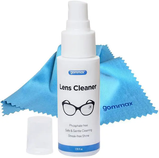 Main image of Lens Cleaner Kit with Glasses Cleaning Cloth, Eyeglass Cleaner Spray, Glasses Cleaner Kit, Safe for Coated Lenses, Sunglasses Cleaning Solution 1.7 fl oz