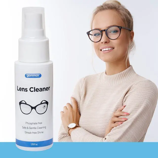 Alt view image 4 of 4 - Lens Cleaner Kit with Glasses Cleaning Cloth, Eyeglass Cleaner Spray, Glasses Cleaner Kit, Safe for Coated Lenses, Sunglasses Cleaning Solution 1.7 fl oz