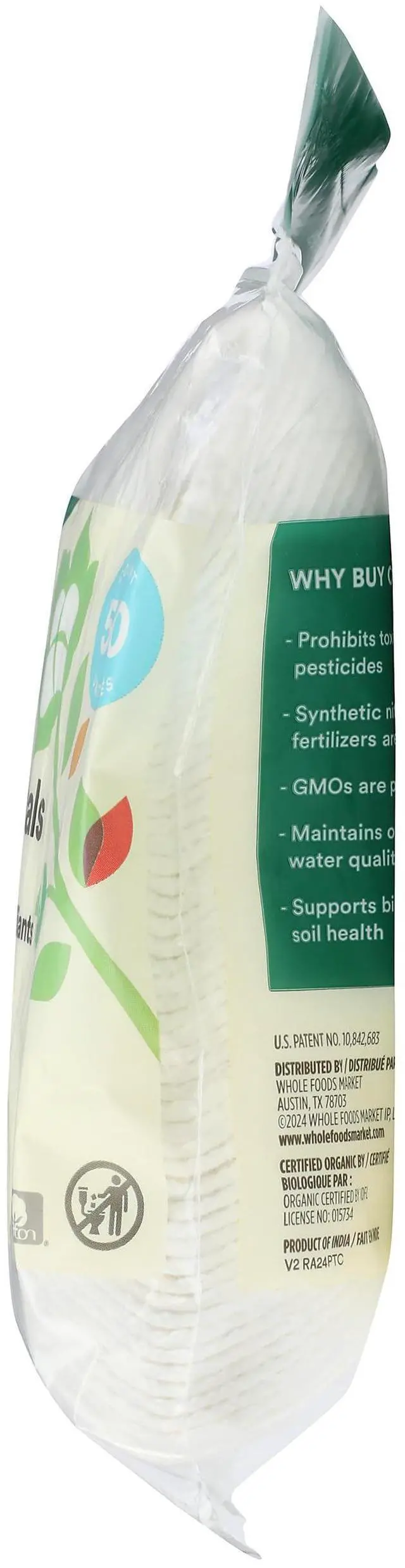Alt view image 5 of 6 - , Organic Cotton Ovals, Exfoliating, 50 Count