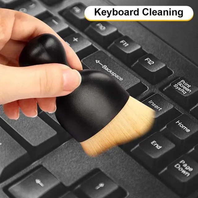Alt view image 5 of 6 - 3 PCS Car Detailing Brush, Car Interior Cleaning Dust Brush, Soft Bristle Cleaning Tool Car Accessories for Dashboard, Air Vents, Computer, Keyboard (Black)