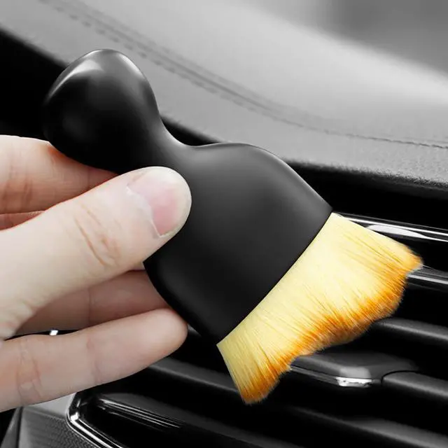 Alt view image 3 of 6 - Car Interior Detailing Brush Set, 2PCS Soft Bristle Car Interior Cleaning Brush for Dashboard, Air Vent & Screens, Scratch-Free Car Dust Brush for Auto Detailing