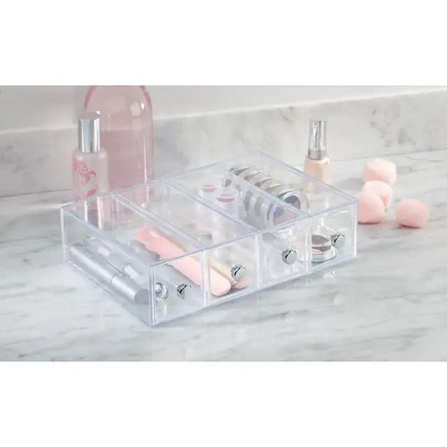Alt view image 6 of 6 - 36560EU 4-Drawer Vanity/Cosmetic Organizer, Set of 1, Clear
