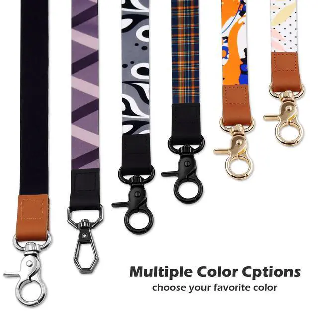 Alt view image 2 of 7 - Lanyard, Long Neck Lanyard Key Lanyard, Id Badge Lanyard for Women and Men, Cute Cool Lanyard Strap for Car Keys, Card Holder, Whistle, Keychain, Wallet (Light Green)