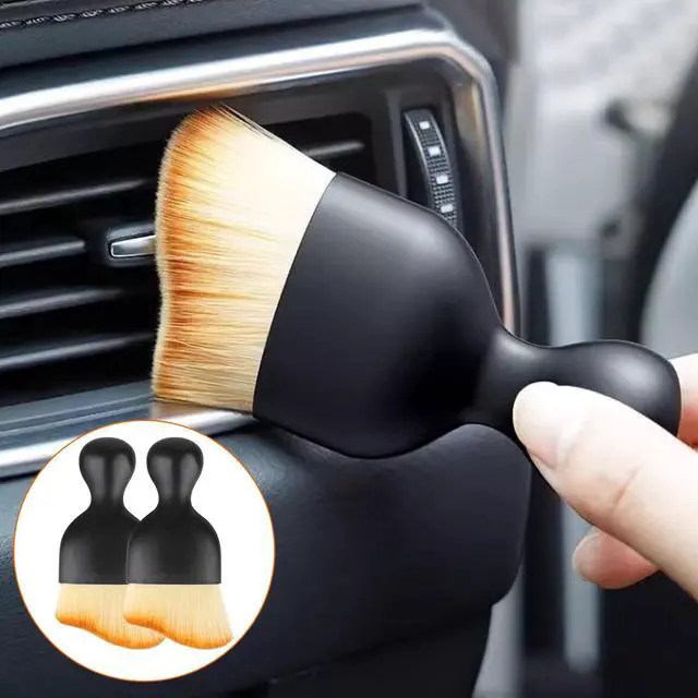 Alt view image 6 of 7 - 4 Car Brush Interior Dust BrushCar Interior Cleaning Detailing Brush