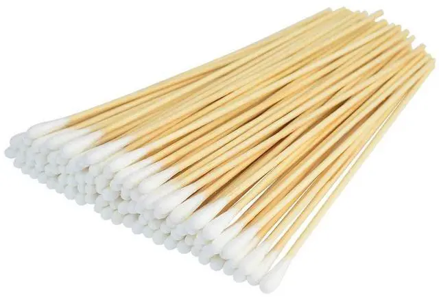 Main image of 500 Pcs Swabs Cotton Sticks, Bantoye 6 Inches Cleaning Sterile Sticks with Wooden Handle for Wound Makeup Clean, Removal Residue