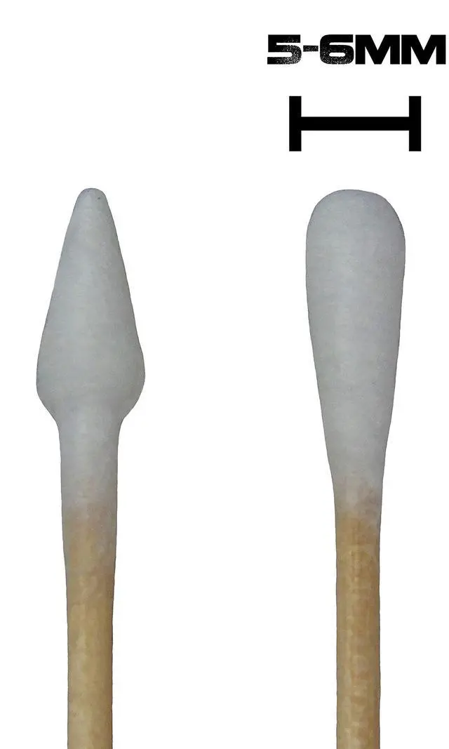 Alt view image 3 of 5 - (Tapered and Regular Tip) Type-III 100pc Gun Cleaning 6 Inch Double Sided Cotton Swabs