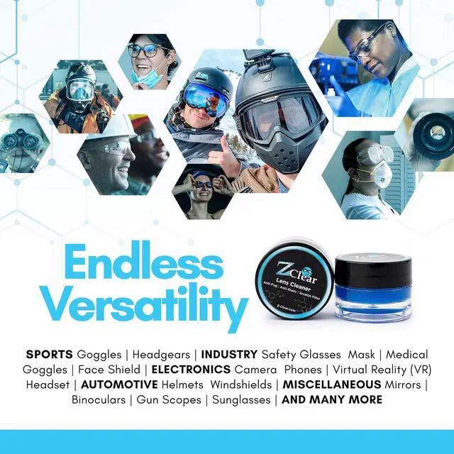 Alt view image 2 of 6 - Lens Cleaner Paste for Glasses & Sunglasses + Microfiber Cloth | Crystal-Clear Streak-Free Clean, Stays Fog-Free 1-3 Days | 300+ Uses | Safe for AR & Blue Light | Alcohol-Free | Made in USA