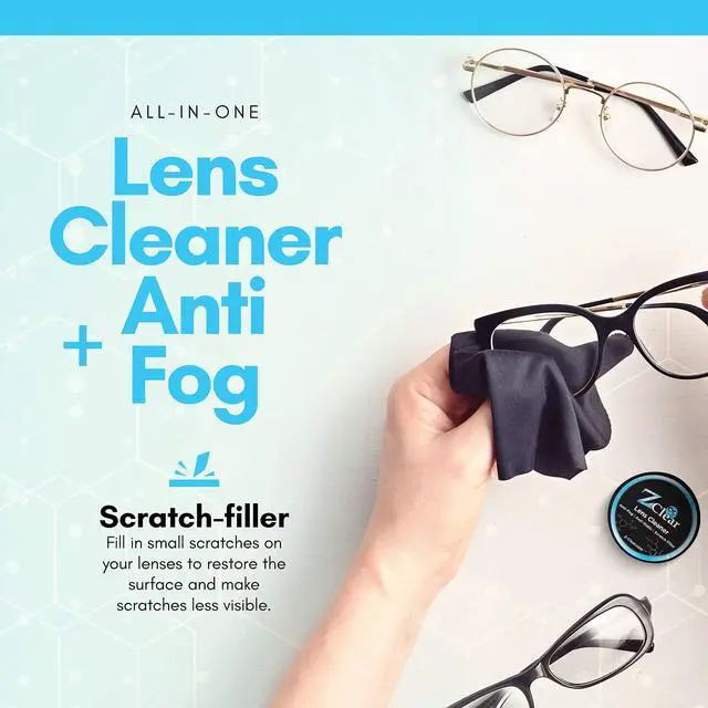 Alt view image 5 of 6 - Lens Cleaner Paste for Glasses & Sunglasses + Microfiber Cloth | Crystal-Clear Streak-Free Clean, Stays Fog-Free 1-3 Days | 300+ Uses | Safe for AR & Blue Light | Alcohol-Free | Made in USA
