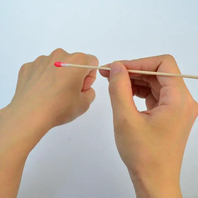 Alt view image 5 of 5 - 500 Pcs Swabs Cotton Sticks, Bantoye 6 Inches Cleaning Sterile Sticks with Wooden Handle for Wound Makeup Clean, Removal Residue