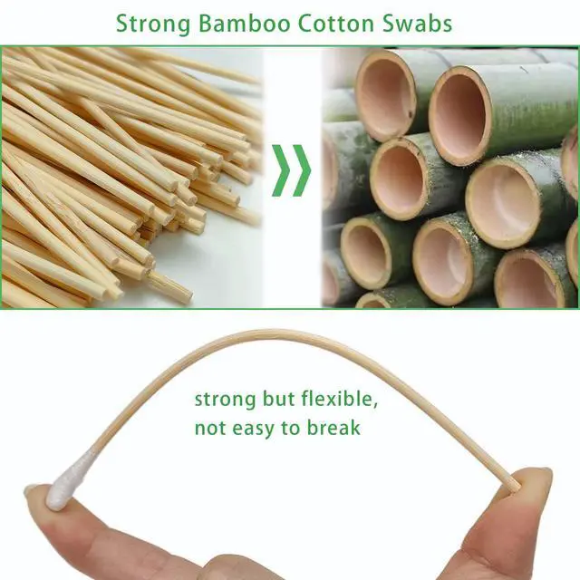 Alt view image 3 of 6 - 500Ct 6'' Lint Free Long Cotton Swabs - Pure Cotton Tips Gun Cleaning Swabs with Durable Stem, Also fit Makeup, Pet Care, Electronic, Household- Case Package