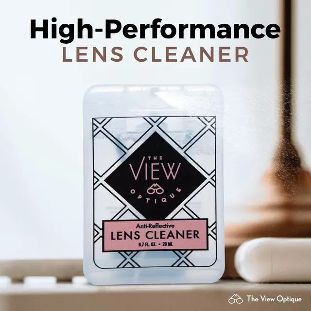 Alt view image 2 of 7 - Anti-Reflective Safe lens Cleaner Spray Kit (1) 0.7oz Glasses Cleaner Spray, (1) Microfiber Cloth for Eyeglasses, Sunglasses, Lenses, Screens and Camera Cleaning Kit (2 Piece Set)