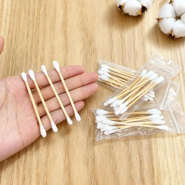 Alt view image 7 of 7 - 100 PCS (10 Pack of 10) Travel Size Cotton Swabs for Ears,Individually Wrapped Cotton Swabs,Round Tipped Round Ear Swab,Ear Sticks,Travel Ear Cleaning Cotton Buds for Travel Makeup,Hotel