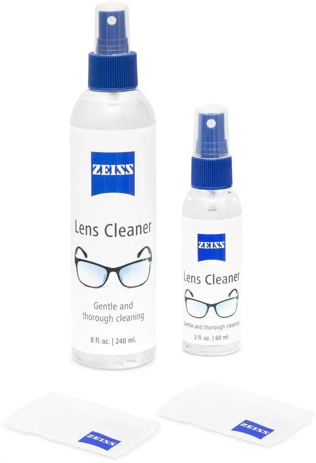 Main image of Lens Cleaning Kit- 8 oz. & 2 oz. Bottles of Lens Cleaner, 2 Microfiber Cleaning Cloths