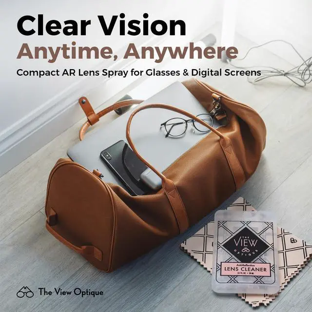 Alt view image 5 of 7 - Anti-Reflective Safe lens Cleaner Spray Kit (1) 0.7oz Glasses Cleaner Spray, (1) Microfiber Cloth for Eyeglasses, Sunglasses, Lenses, Screens and Camera Cleaning Kit (2 Piece Set)