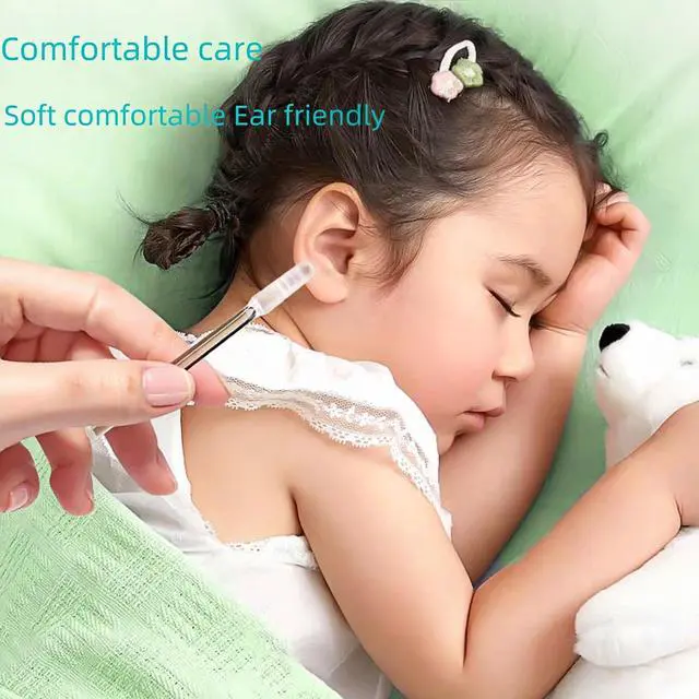 Alt view image 2 of 5 - Ear Wax Removal Tools,Reusable Stickiness Ear Swab for Both Adults and Children2 Packs (48 PCS)
