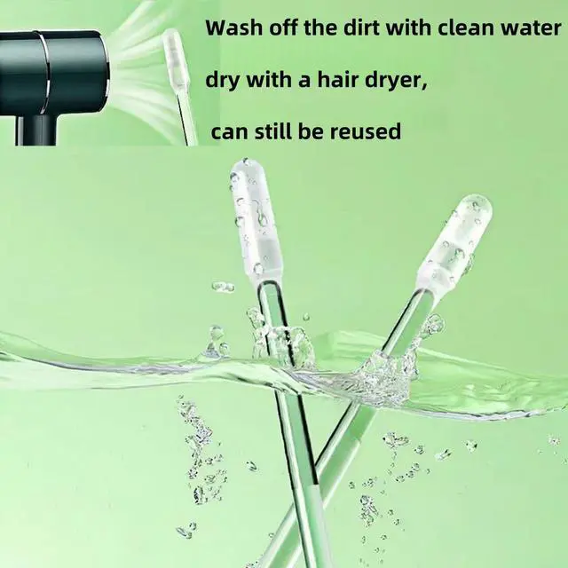 Alt view image 4 of 5 - Ear Wax Removal Tools,Reusable Stickiness Ear Swab for Both Adults and Children2 Packs (48 PCS)
