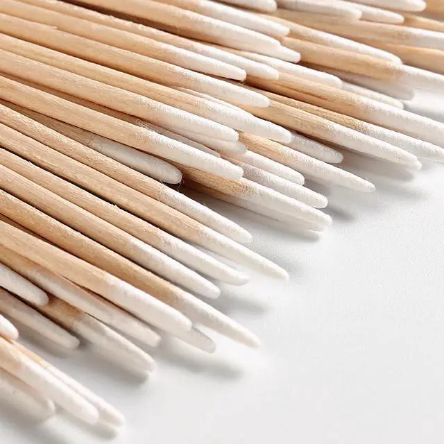 Alt view image 7 of 7 - 200PCS Precision Tip Cotton Swabs with Wooden Sticks, Pointed Tip Cotton Swabs for Nail Polish Touch Up, Disposable Makeup Applicators, Cotton Sticks for Makeup, Microblading Supplies