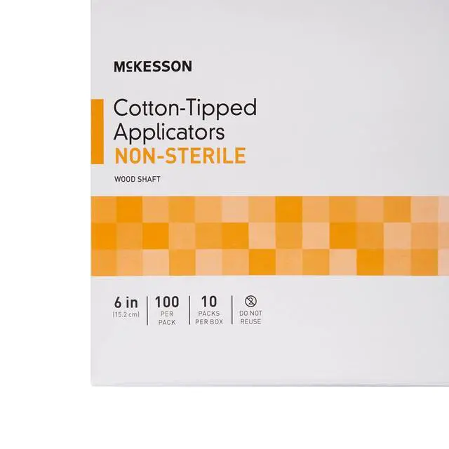 Alt view image 7 of 7 - Cotton-Tipped Applicator Swabstick, Non-Sterile, 6 in, 100 ct
