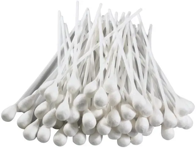 Alt view image 7 of 7 - Oversized Cotton Tipped Applicators 8" (100 Pack) Large 1/2" Swab Extra Long Cotton Swabs with Plastic Shaft, Non-Sterile Applicator Sticks